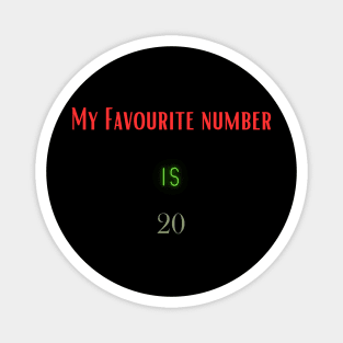 My favourite number Magnet